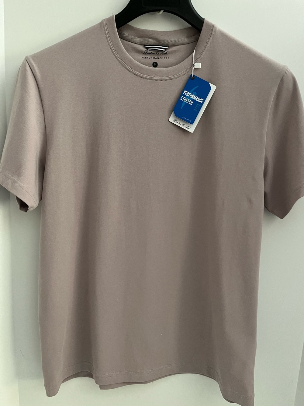 Porter & Ash 95% Cotton 4-way Stretch Short Sleeve Crew Neck Casual Top/Tshirt